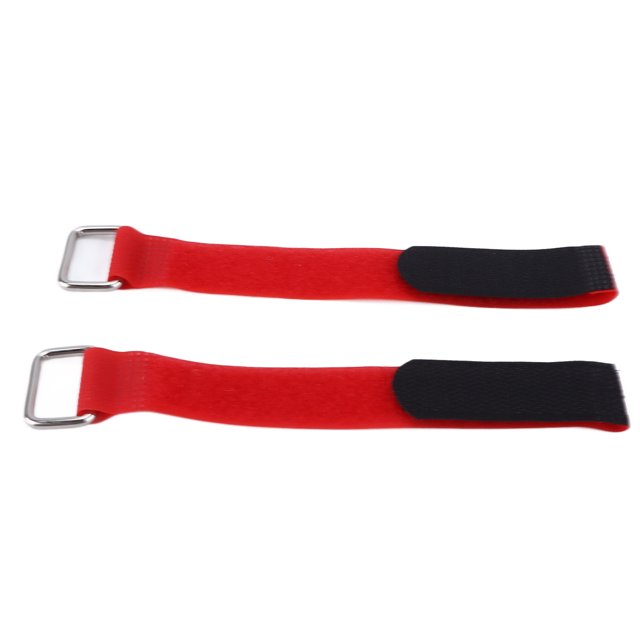 2Pcs Fastening Straps Nylon 20x200mm Adjustable Elastic Bicycle Fixed Organizer BeltRed