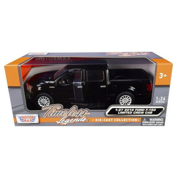 MOTORMAX Timeless Legends Series Car and Truck Play Vehicles, Plastic Black