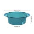 thumbnail image 3 of Sokhug Thickened Hanging Plastic Basin With Handles 12x8 Inch For Bathroom Storage, Clear Multipurpose Tub, 3 of 6