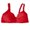 Red, variant on Gyexs Women's Supportive Push Up Wireless Bra Comfortable Everyday Wear Bralette Soft Cup Plus Size Bras for Women, Black, Size 38