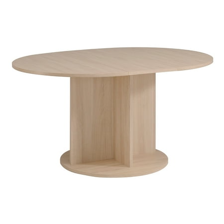 Warren Round Table with Central Extension, Sesame Oak