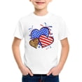 thumbnail image 3 of Gzbliryd Easter Day Shirts Funny Letter Printed Shirts Easter Shirt for Boys Girls Easter Rabbit Bunny Tops Clothes (White,3-4 Years), 3 of 3