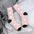 thumbnail image 5 of Hirioo Cute Rabbit Pattern Adult Middle Tube Socks Breathable Sock Non-Pilling,Contrasting Color Design, 5 of 6