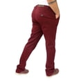 thumbnail image 4 of Pantalón de gabardina stretch John Silver  Corte recto color vino, 4 of 4