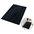 thumbnail image 4 of Inicio Alfombra de baño antideslizante Alfombra WC Inodoro Suelo Decoración Lavable Azul oscuro 40x60cm, 4 of 9