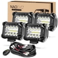 thumbnail image 1 of Combo de luces LED tipo cápsula NAOEVO de 4 pulgadas, Spot Flood, 4 unidades, 1 of 9