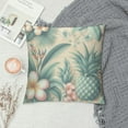 thumbnail image 2 of GOSMITH Throw Pillow Covers Beautiful Floral Pineapple Tropical Flowers Palm Leaves Vintage Tropical Pineapple Beach Palm Hawaii for Couch Living Room, 2 of 5