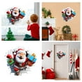 thumbnail image 4 of YWIYIUD 1PC Christmas Window Wall Stickers, 16inch Funny Wall Breaking Santa Window Stickers Christmas Living Room Decoration Christmas Door Stickers for Xmas Window Wall Refrigerator Decorations, 4 of 6