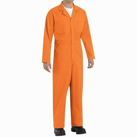 Red Coverall - Mens Multi-Pocket Twill Workwear Coveralls 46