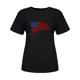thumbnail image 2 of Camisetas de Manga Corta para las Mujeres Día de la Independencia Impresión Básica Camiseta de Verano, Cuello Redondo Casual Camiseta Blusa, 2 of 4