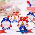 thumbnail image 3 of Patriotic Gnome Set Wood Ornaments Independence Day Hanging Gnome Wooden Pendant Mini 4th of July Gnomes Red Blue Gnome Tree Ornaments for Memorial Day Home Decoration, 3 of 7