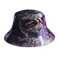 thumbnail image 1 of Balery Purple Moon Cat Sombreros para el sol para hombre y mujer, sombrero de pescador con UPF 50+, 1 of 6