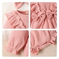 thumbnail image 7 of Elainilye Fashion Baby Clothes for Girls Long Sleeve Bodysuit Romper Newborn Bodysuits Headbands Set, Sizes 3-18 Months, 7 of 7