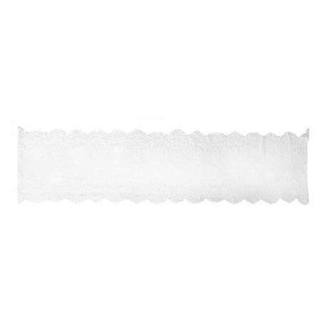 

1pc Lace Tablecloth Embroidered Table Runner Dust-proof Table Runner White