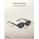 thumbnail image 4 of Gafas de sol TIJN Olisa Retro Ovaladas Polarizadas UV400 Negro/Gris, 4 of 9