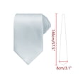 thumbnail image 2 of CORBATAS TEXTURIZADAS PARA HOMBRES DÍA DEL PADRE INSPIRE CHIC Color Sólido Clásico para Bodas Formales Tamaño Único Plata, 2 of 4