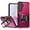 Hotpink, variant on For Samsung Galaxy A36 / A56 OPTIMUM Magnetic Ring Stand Hybrid Case Cover - Red