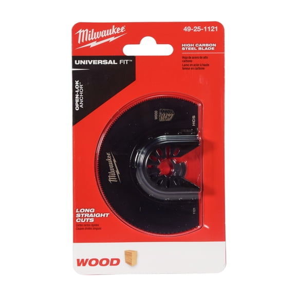Milwaukee 49-25-1121 Open-Lock Multi-Tool 3-1/2" HCS Segmented Wood Blade