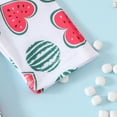 thumbnail image 6 of Xfvqtps Baby Infant Toddler One Piece Swimsuit with Hat Ruffle Front Zipper Long Sleeve Love Watermelon Print Cute Sweet Sunscreen Beach Bathing Suits for Girls Swimwear for 0-3 Years Red, 6 of 7