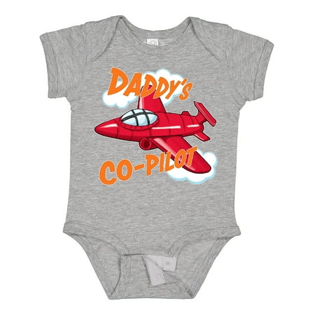 

Inktastic Daddys Co-Pilot for Fathers Day Gift Baby Boy or Baby Girl Bodysuit
