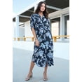 thumbnail image 4 of Roaman's Women's Plus Size Collared Button Front Dress, 4 of 4