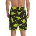 thumbnail image 2 of Balery Cute Cartoon Dinosaurs Men's Cotton Knit Pajama Shorts Waistband & Pockets,Short Pajama Pants-3X-Large, 2 of 8
