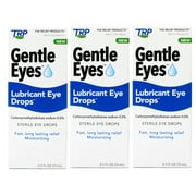 3 Pack - TRP Gentle Eyes Lubricant Eye Drops, Fast Long Lasting Relief, Moisturizing, 0.5 fl oz