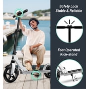 LNOW Foldable Kick Scooter-8 in Wheels for Kid, Teens & Adults, 4 Adjustable Levels, Max Load 240lbs,Lightweight