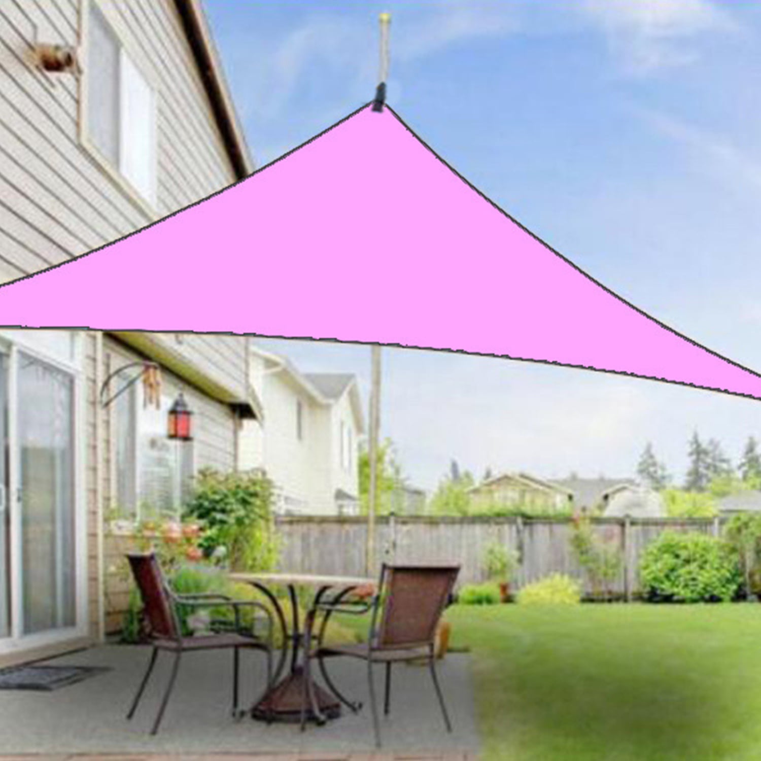 Outdoor Patio Shade Sails Suncreen Awning Garden Sun Canopy Waterproof Rainproof 