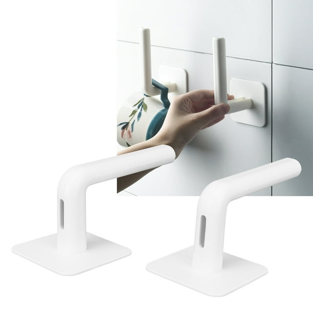Fosa Practical 2Pcs Storage Stand Wall‑Mounted Punch‑Free Roll Paper Shelf
