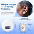 thumbnail image 3 of SUWU Hearing Aids, Digital Rechargeable Hearing Aids for Seniors with Noise Cancelling, Hearing Assist Device for Hearing Loss, Mini CIC In Ear Hearing Amplifiers with Display Charging Case, 3 of 6