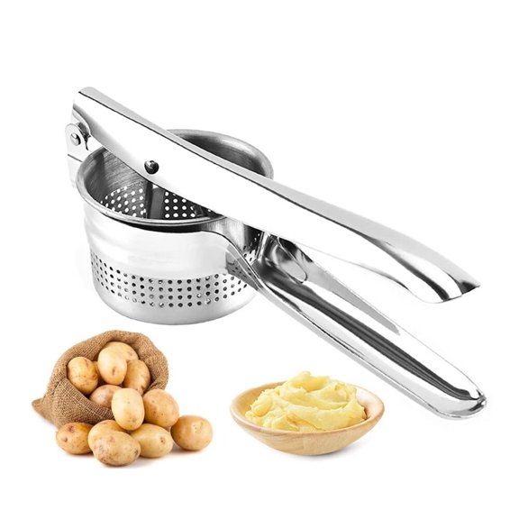 Potato Ricer Stainless Steel Heavy Duty,Commercial Grade Tool to Press Mash Fruit or Food
