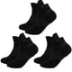 thumbnail image 3 of 3 pares de calcetines deportivos para correr para hombre, calcetines negros más gruesos absorbentes para el sudor, transpirables, de secado rápido, para correr, 3 of 8