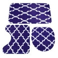 thumbnail image 2 of Moroccan Trellis Bathroom Shower Curtain Set, with Non-Slip Rug, Toilet Lid Cover, Bath Mat and Hooks,1/2/3/4Pcs Excellent appearance, 2 of 5