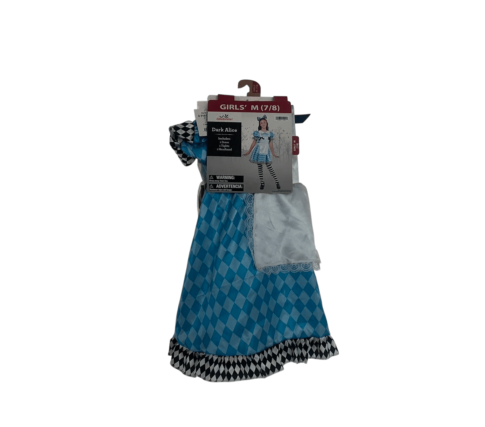 Dark Alice Halloween Costume for Children, Girl's Size L (10/12), by Way to Celebrate