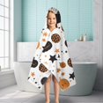 thumbnail image 6 of Halloween Pumpkin Star Pattern Hooded Bath Towel，50"x30" for Ages 3 To 12 Kids, Quick Dry Lightweight Soft Microfiber Hood Beach Towel Cover Up for Kids, 6 of 7