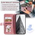 thumbnail image 2 of SaniMore for iPhone 7 / 8 / SE 2022 & 2020 PU Leather Case, Wallet Design with Card Slots Cash Pocket [Wrist Strap] Flip kickstand Full Body Protection Magnetic Closure Business TPU Shell, Rosegold, 2 of 10