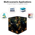 thumbnail image 2 of Crow Large Capacity Foldable Storage Basket Organizer Bins with Handle, 10.8"x10.5"x10.6", Cube Organizer, 2 of 6