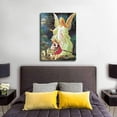 thumbnail image 3 of Guardian Angel of God Poem - Children on Bridge Poster Wall Art Canvas Print Picture Home Bedroom Decor Gift, 3 of 3