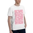 thumbnail image 2 of Bingfone Pink Flamingos And Flowers Men'S Loose Fit Short-Sleeve Pocket T-Shirt, 2 of 7