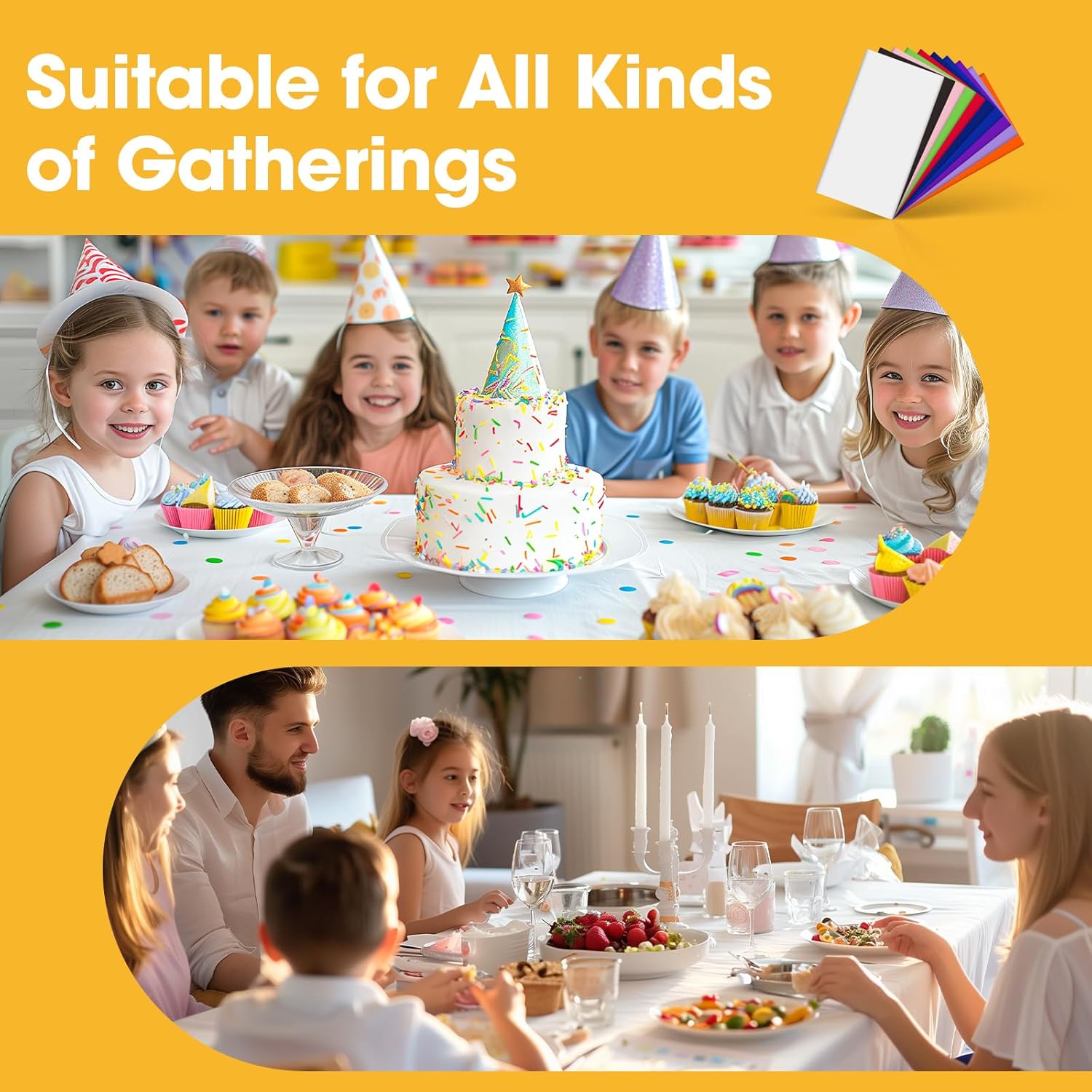 Hoey Disposable Plastic Tablecloths, 12-Pack photo 7