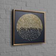 thumbnail image 1 of Abstract Wall Art Print With Modern Gold Design On Luxury Canvas Perfect For Personalized Valentine's Day Gift For Him, 1 of 1