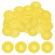 thumbnail image 1 of Botones de Costura Uxcell [50pcs] - 1.2 Pulgadas/ 30mm 48L Botones Redondos Planos de Resina de 4 Agujeros para Reemplazo de Abrigos y Costura de Ropa y DIY - [Amarillo], 1 of 6