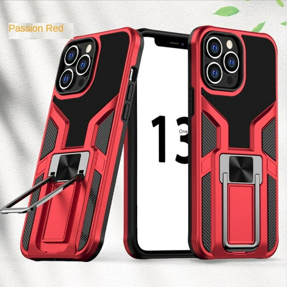 ZMLEVE Armor mobile phone case for Apple iphone13 pro invisible bracket fine hole anti-fall protective cover