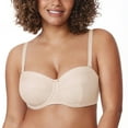 thumbnail image 5 of DELIMIRA Women's Strapless Bra Plus Size Underwire Multiway Unlined Bras, 5 of 8