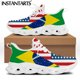 thumbnail image 1 of Zapatillas de deporte con estampado de la bandera de Trinidad y Tobago para mujer, calzado con cordones, transpirables, para caminar al aire libre, 1 of 6
