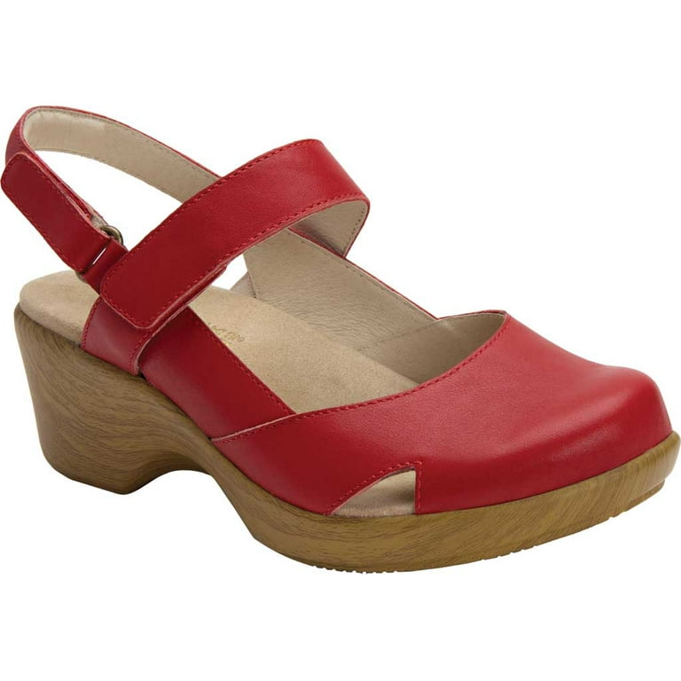 Women's Alegria by PG Lite Tarah Mary Jane Red Leather 37 M