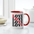 thumbnail image 4 of CafePress - LOVE Mug - 11 oz Ceramic Mug - Novelty Coffee Tea Cup, 4 of 4