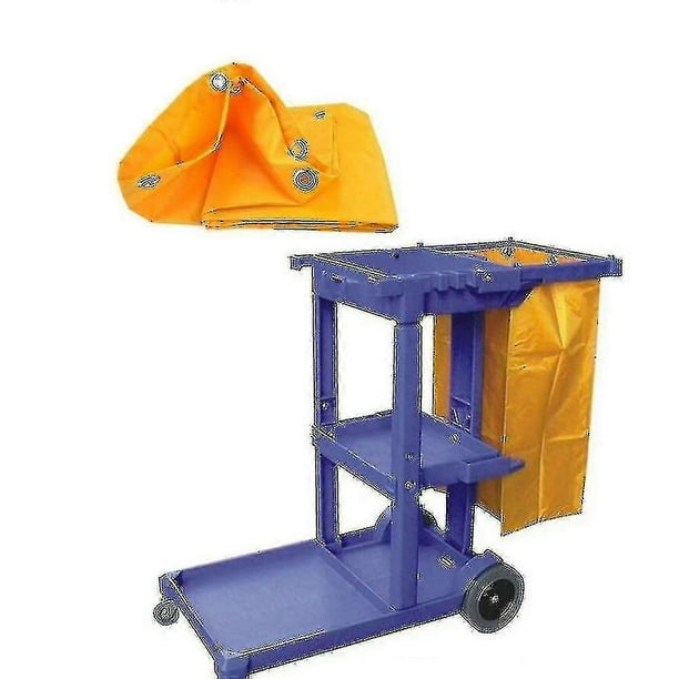 Cleaning Cart Cleaning Tools Waterproof Cart Storage Bag 40x28x69cm Yellow