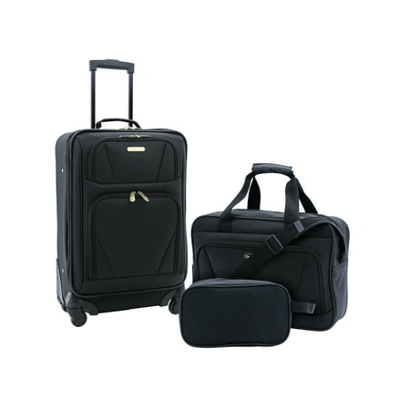Travelers Club 3PC Expandable 4-Wheel Carry-On